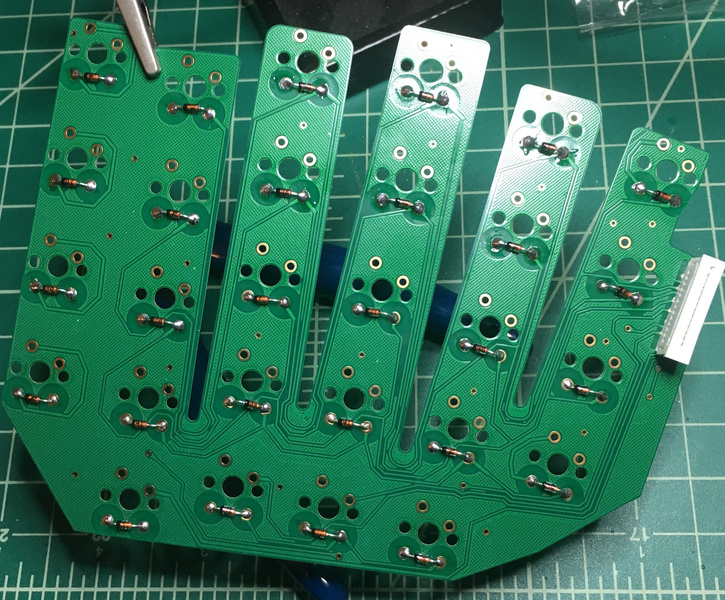 PCB Diodes Soldered